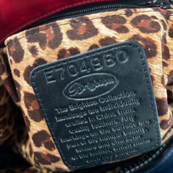 Brighton VIP Riviera Fashionista Leather Coated Canvas Shoulder Bag - Picture 5 of 6